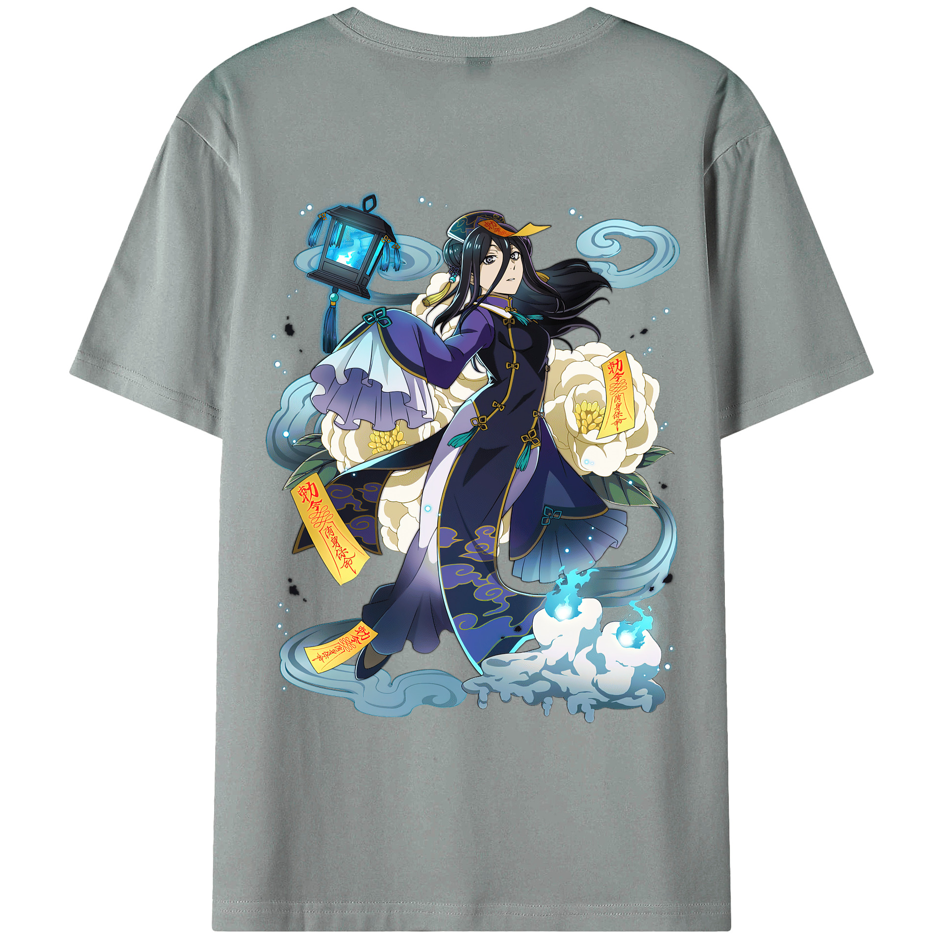 （画像用） 文豪ストレイドッグス Bungo Stray Dogs 綿100％ メンズ半袖Tシャツ（バックプリント） 通気性